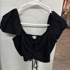 American Eagle Black Crop Top